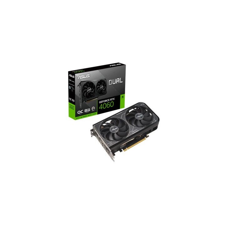 Vga Asus Dual-rtx4060-o8g-evo Oc Edition 8gb Gddr6 3xdisplayport 1.4a Hdmi 2.1a Dual Fan Cuda 3072 128bit