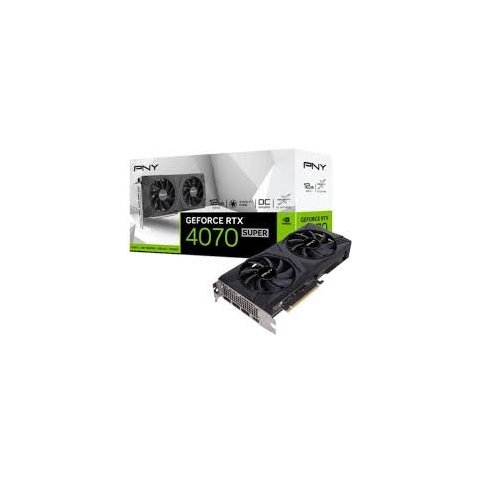 Vga Pny Geforce Rtx 4070 Super 12gb Gddr6x Verto 3xdp 1.4a Hdmi 2.1 Oc Doble Ventilador Dlss 3 Vcg4070s12dfxpb1-o