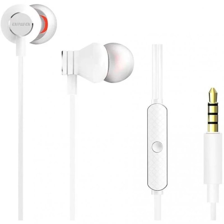 Auricular Intrauditivo Usb-c Aiwa Estm-50usb-c/wt Color Blanco Microfono Integrado Mando A Distancia Driver 10mm