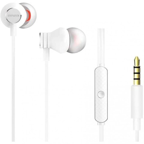 Auricular Intrauditivo Usb-c Aiwa Estm-50usb-c/wt Color Blanco Microfono Integrado Mando A Distancia Driver 10mm