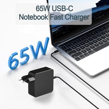Cargador Universal Usb-c 65w Cable 1,8m, Color Negro. 2