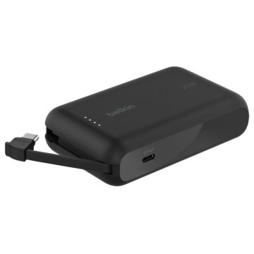 Powerbank Belkin Bpb021hqbk Boostcharge 10,000 Mah Con Cable Integrado Charge Usb-c 20w Negro