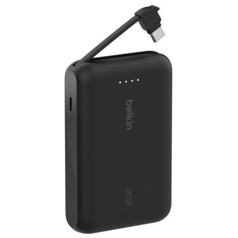 Powerbank Belkin Bpb021hqbk Boostcharge 10,000 Mah Con Cable Integrado Charge Usb-c 20w Negro
