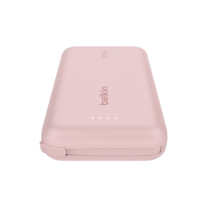 Powerbank Belkin Bpb021hqpk Boost Charge 10,000 Mah Charge Con Cable Integrado Usb-c 20w  Rosa