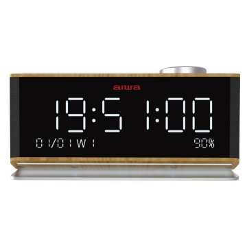 Radio Despertador Aiwa Cru-90bt Bt 5.0 Lector Usb microsd 2x10w Rms
