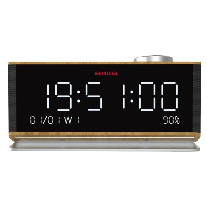 Radio Despertador Aiwa Cru-90bt Bt 5.0 Lector Usb microsd 2x10w Rms