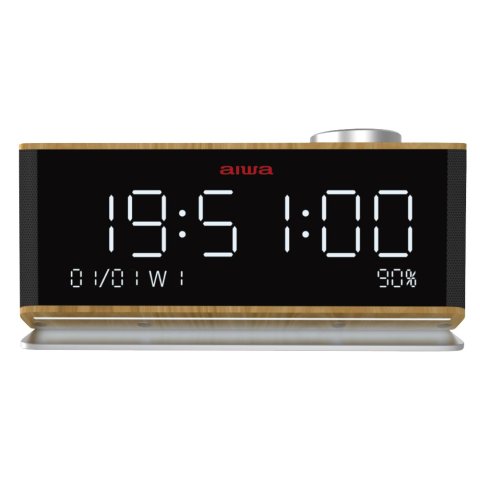 Radio Despertador Aiwa Cru-90bt Bt 5.0 Lector Usb microsd 2x10w Rms