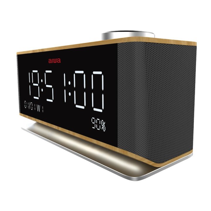 Radio Despertador Aiwa Cru-90bt Bt 5.0 Lector Usb microsd 2x10w Rms