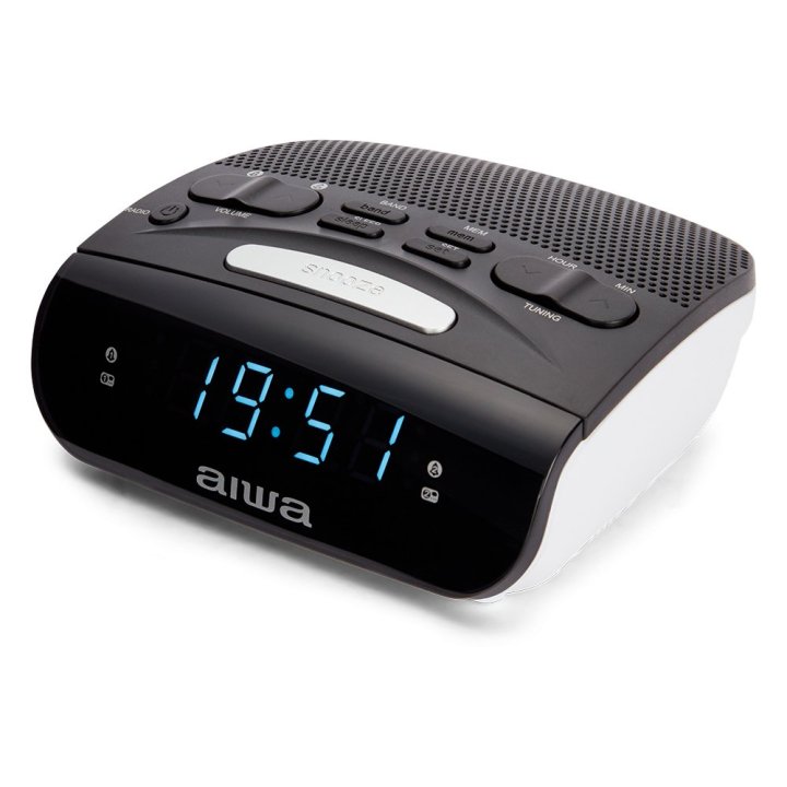 Radio Despertador Aiwa Cr-15bk Doble Alarma Fm