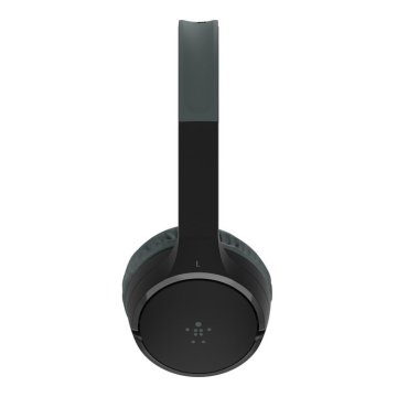 Headset Bluetooth Belkin Aud002btbkv3 Supraaural Carga Por Usb-c Color Negro Kids 2