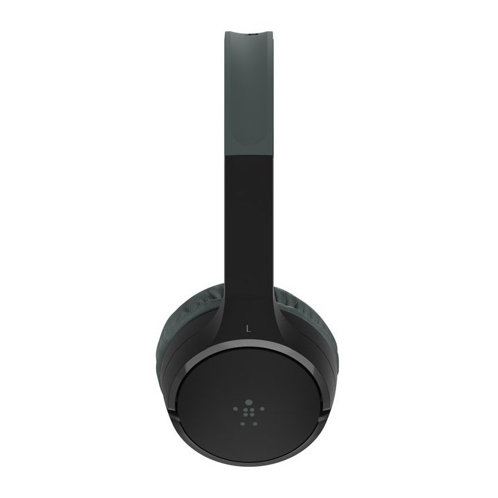 Headset Bluetooth Belkin Aud002btbkv3 Supraaural Carga Por Usb-c Color Negro Kids