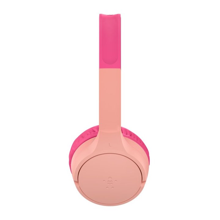 Headset Bluetooth Belkin Aud002btbpkv3 Supraaural Carga Por Usb-c Color Rosa  Kids