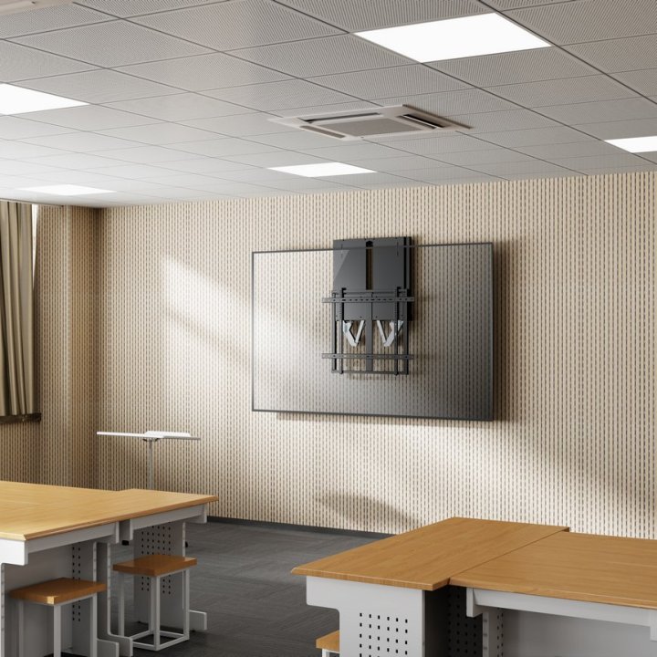 Soporte De Pared Interactivo Up-down Equip Para Pantalla 55"-86" Vesa Max. 600x600 Hasta 90kg 650345