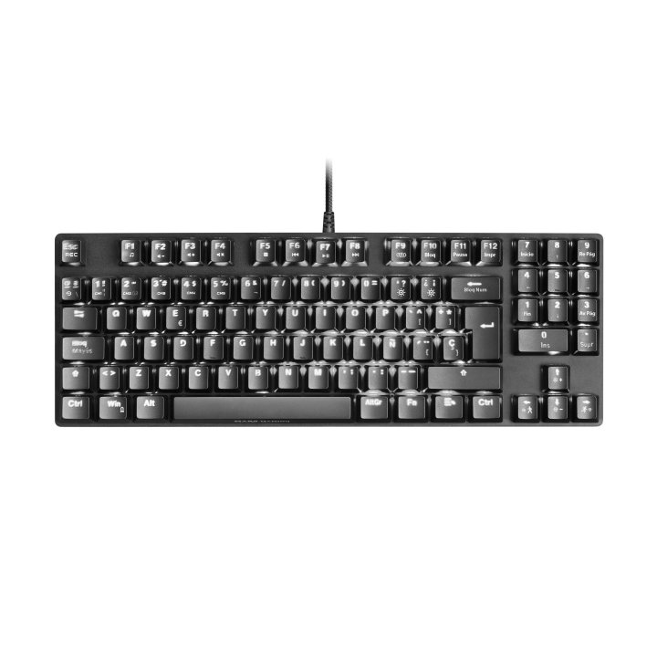 (km0) Teclado Mecanico Compacto Tkl Mars Gaming Mkrevo Pro Black Switch Outemu Pro Red Cash30mcu Iluminacion Full Rgb Pad Num