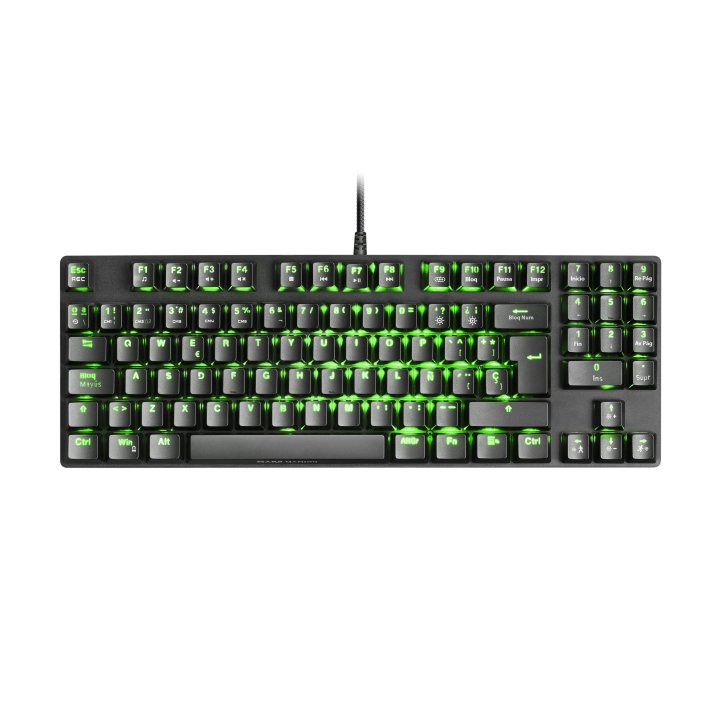 (km0) Teclado Mecanico Compacto Tkl Mars Gaming Mkrevo Pro Black Switch Outemu Pro Red Cash30mcu Iluminacion Full Rgb Pad Num