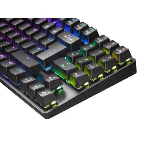 (km0) Teclado Mecanico Compacto Tkl Mars Gaming Mkrevo Pro Black Switch Outemu Pro Red Cash30mcu Iluminacion Full Rgb Pad Num