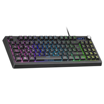 (km0) Teclado H-mecanico Compacto Tkl Mars Gaming Mkrevo Color Negro Con Pad Numerico Y Scroll Multi Funcion Full Rgb Tecnolo 2