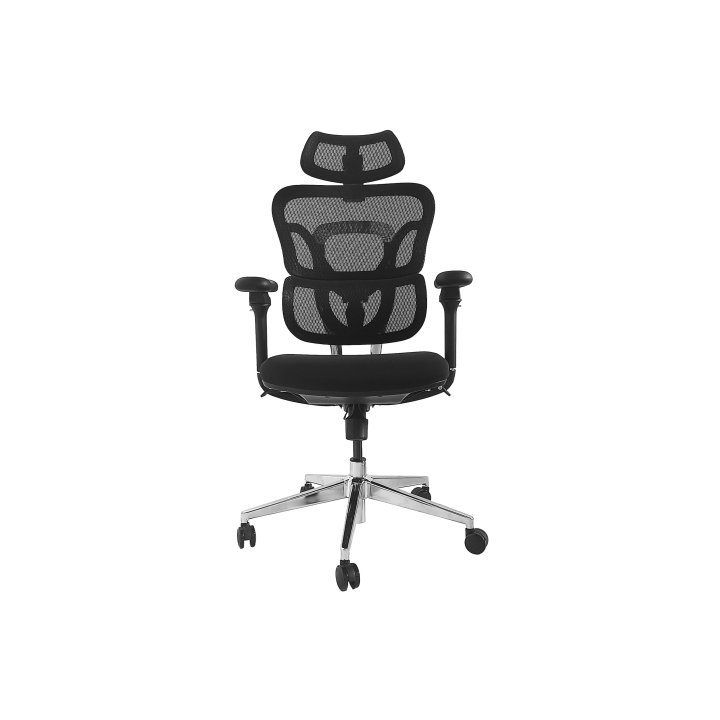 Silla De Oficina Ergonomica Equip 651050 Premium Color Negro Tapiceria Malla 5 Posiciones
