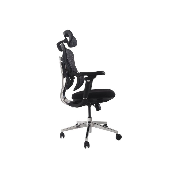 Silla De Oficina Ergonomica Equip 651050 Premium Color Negro Tapiceria Malla 5 Posiciones