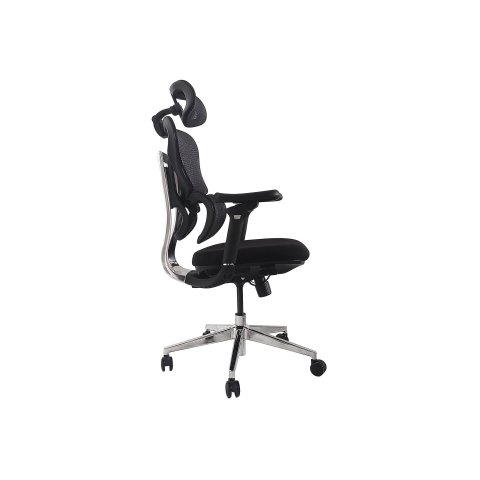 Silla De Oficina Ergonomica Equip 651050 Premium Color Negro Tapiceria Malla 5 Posiciones