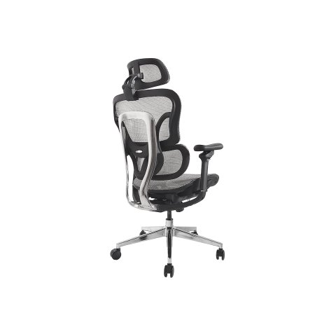 Silla De Oficina Ergonomica Equip 651050 Premium Color Gris Tapiceria Malla 5 Posiciones