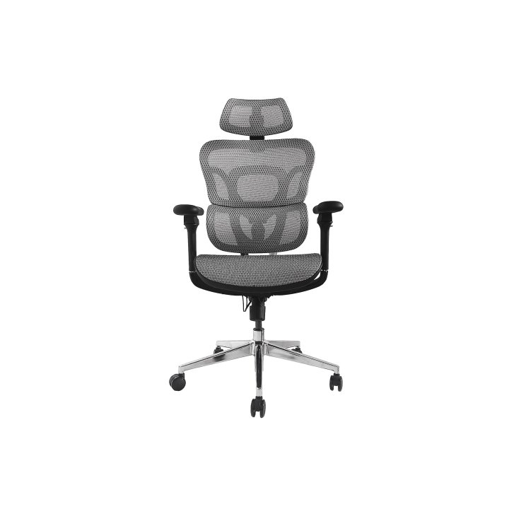 Silla De Oficina Ergonomica Equip 651050 Premium Color Gris Tapiceria Malla 5 Posiciones