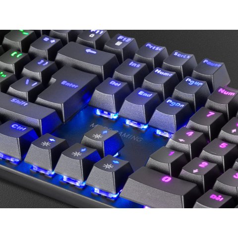 Teclado Mecanico Mars Gaming Mk422 Us Switch Azul Pr De 100hz Anti-ghosting Avanzado Rgb Negro