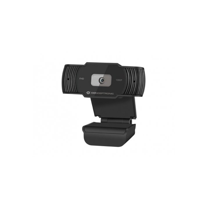 Webcam Fhd Conceptronic Amdis04 1080p Usb Foco Fijo 3.6mm 30 Fps Angulo Vision 65º Microfono Integra