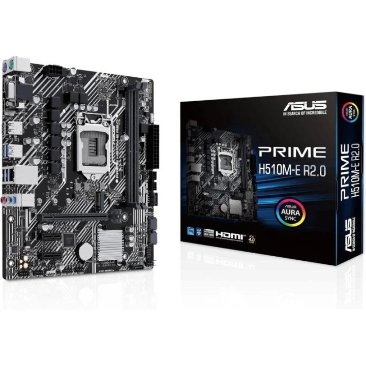 Pb Asus Prime H510m-e R2.0 Skt 1200 Intel Gen 10º/11º 2xddr4 3200mhz(oc) Display Port Hdmi Vga M.2 4.0 Glan 2usb3.2