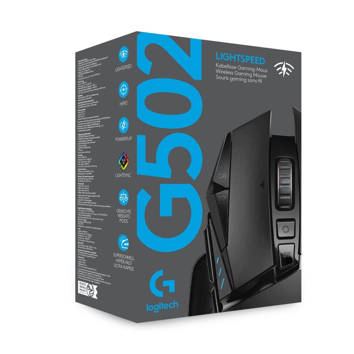 Mouse Logitech Gaming G502 Lightspeed Gaming Mouse P n  910-005568