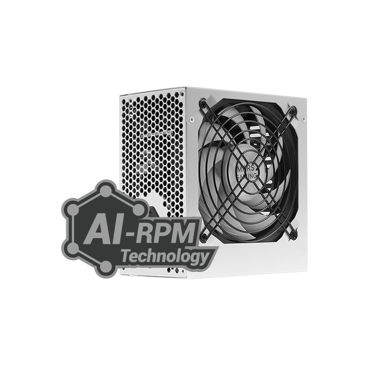 Fuente De Alimentacion Mars Gaming Mpiii 750w, Eficiencia 85% Pfc Activo Vent 12x12 14db White