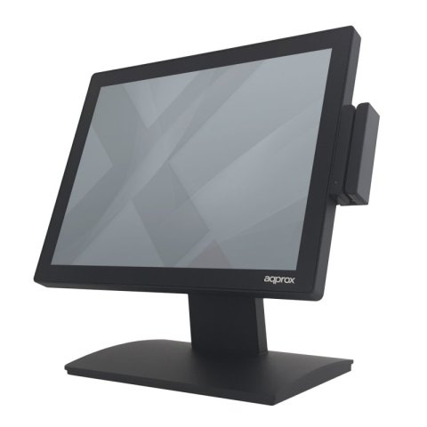 Ordenador Tpv Approx Apptpv04capc Negro 15" Tactil Capacitivo 1024x768 Intel Celeron N5105 4gb Ddr4l M.2 64gb Lector Tarjetas