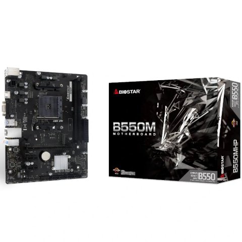 Pb Biostar B550mhp Skt Am4 2xddr4 3200mhz 1xhdmi 1xvga 1xm.2 