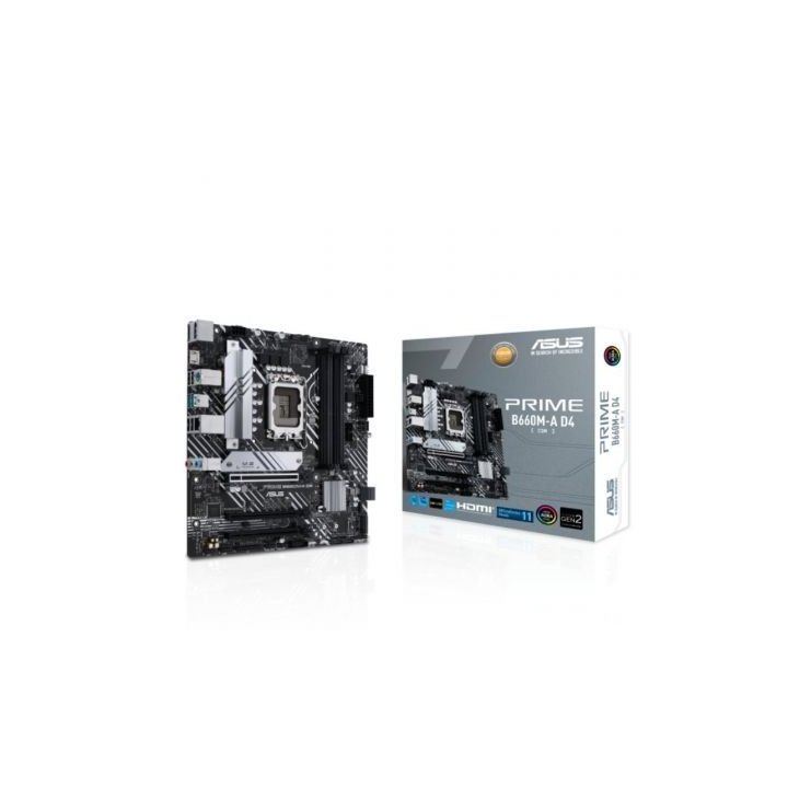 Pb Asus Prime B660m-a D4-csm Skt 1700   M.2, 1gb Ethernet, Dp, 2 X Hdmi, Usb 3.2 Gen 2 T



