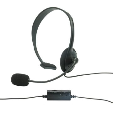 (km0) Headset Konix Ps4 Ps-100 Un Solo Oido Micro Flexible Compatible Con Pc   Android