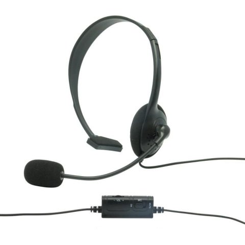 (km0) Headset Konix Ps4 Ps-100 Un Solo Oido Micro Flexible Compatible Con Pc   Android