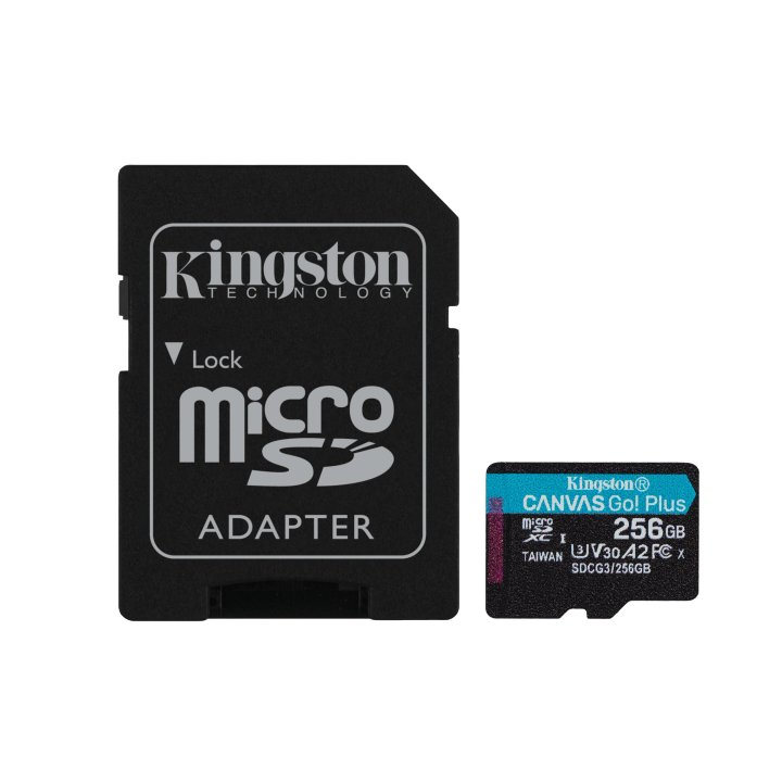 Memoria Sd Micro-sdxc 256gb Clase 10 Kingston + Adaptador Canvas-go Plus Sdcg3 256gb