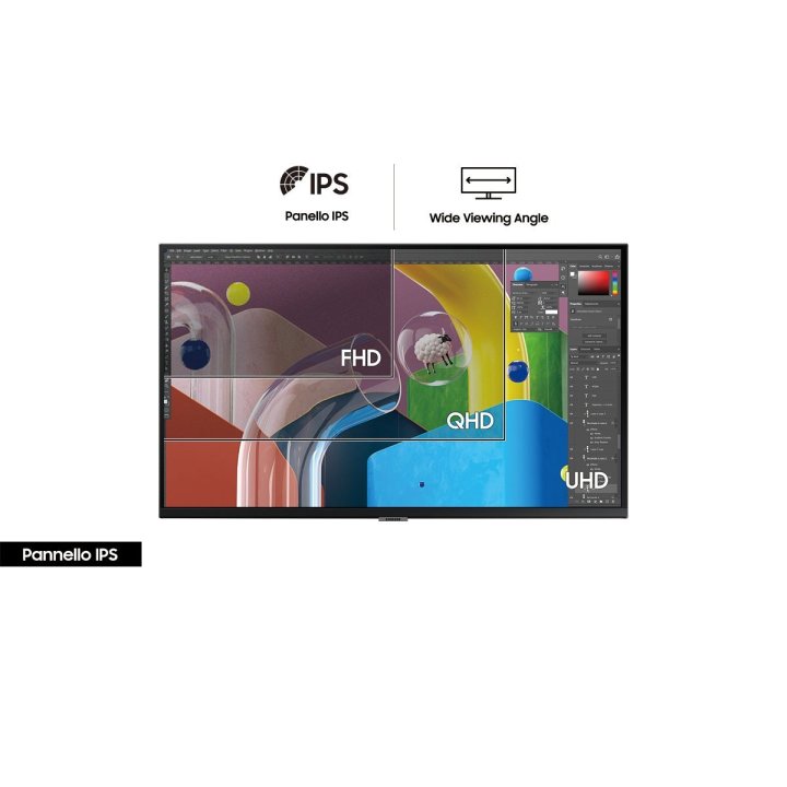 Monitor 32" Dp Hdmi Samsung Ls27d702eauxen Ips 4k 60hz 280 Cd m 5ms Vesa 100x100 Hub Usb-c Lan
