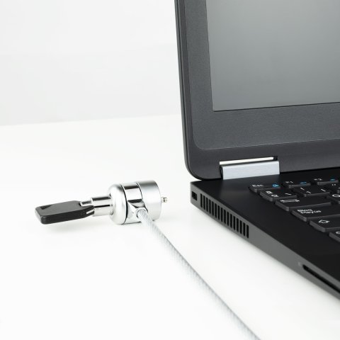 (km0) Cable De Seguridad Portatiles monitores televisiones Tooq Tqclk0025 Con Llave 1.5 M Sistema Kensington Cash30