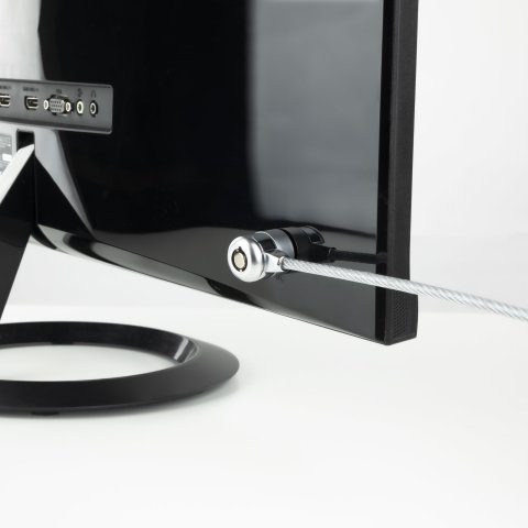 (km0) Cable De Seguridad Portatiles monitores televisiones Tooq Tqclk0025 Con Llave 1.5 M Sistema Kensington Cash30