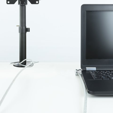 (km0) Cable De Seguridad Portatiles monitores televisiones Tooq Tqclk0025 Con Llave 1.5 M Sistema Kensington Cash30