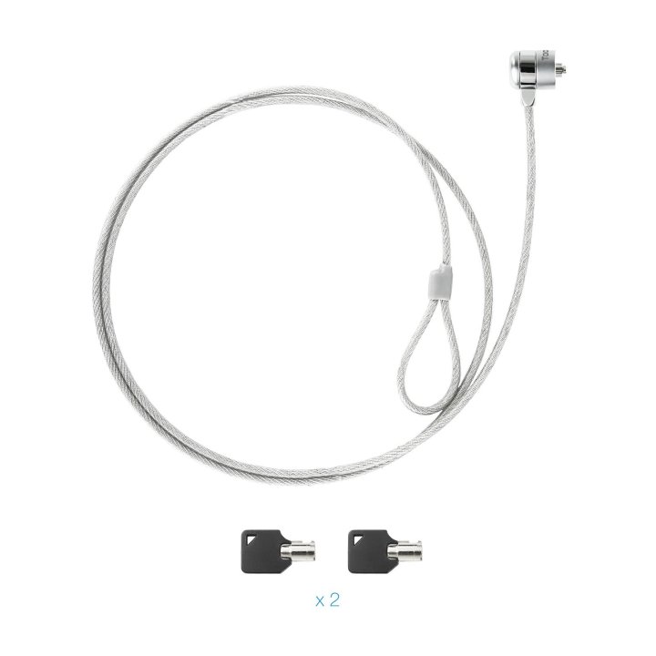 (km0) Cable De Seguridad Portatiles monitores televisiones Tooq Tqclk0025 Con Llave 1.5 M Sistema Kensington Cash30