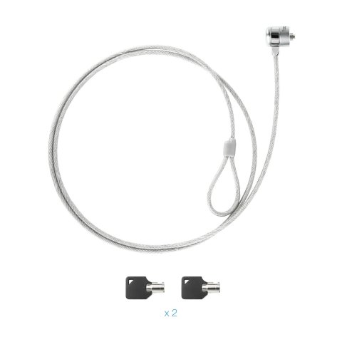 (km0) Cable De Seguridad Portatiles monitores televisiones Tooq Tqclk0025 Con Llave 1.5 M Sistema Kensington Cash30