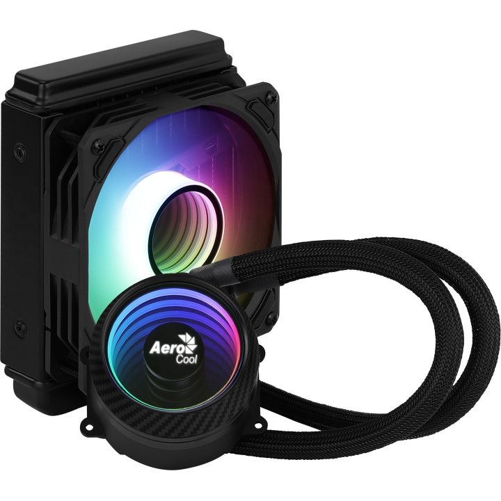 Sistema De Refrigeracion Liquida Aerocool Mirage L120 1x12cm Infinity Mirror Rgb-a (adressable) Tpd 200w Para Procesadores In