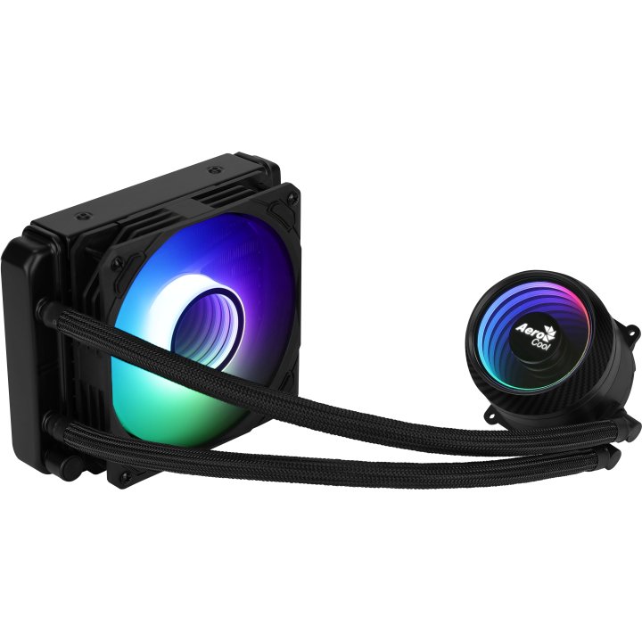 Sistema De Refrigeracion Liquida Aerocool Mirage L120 1x12cm Infinity Mirror Rgb-a (adressable) Tpd 200w Para Procesadores In