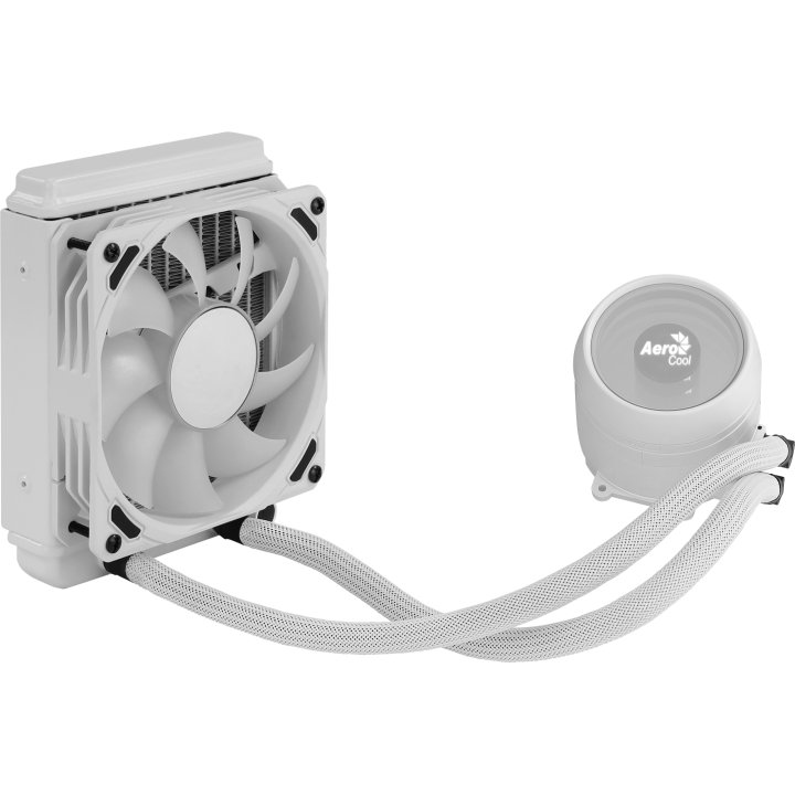 Sistema De Refrigeracion Liquida Aerocool Mirage L120 White 1x12cm Infinity Mirror Rgb-a (adressable) Tpd 200w Para Procesado