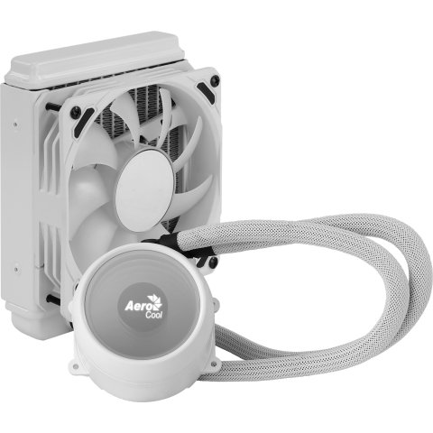 Sistema De Refrigeracion Liquida Aerocool Mirage L120 White 1x12cm Infinity Mirror Rgb-a (adressable) Tpd 200w Para Procesado