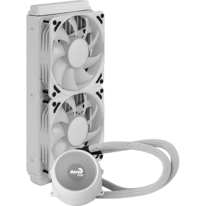 Sistema De Refrigeracion Liquida Aerocool Mirage L240 White 2x12cm Infinity Mirror Rgb-a (adressable) Tpd 400w Para Procesado