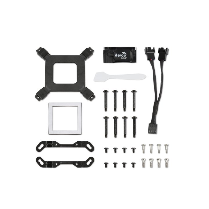Sistema De Refrigeracion Liquida Aerocool Mirage L240 White 2x12cm Infinity Mirror Rgb-a (adressable) Tpd 400w Para Procesado