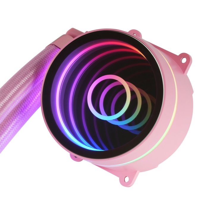 Sistema De Refrigerancion Liquida Mars Gaming Ml-one120 Pink 12x12 Iluminacion Frgb Tpd 200w Para Procesadores Intel Y Amd